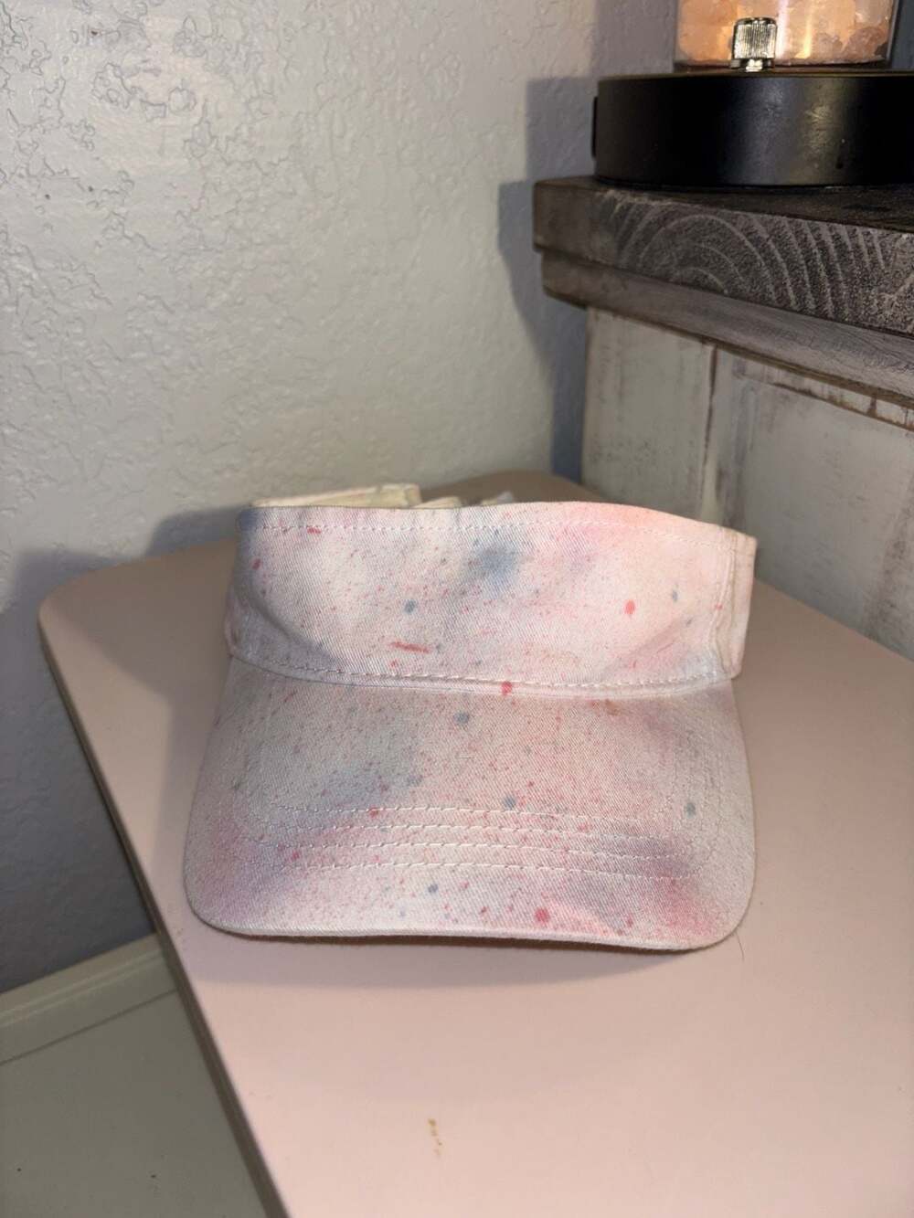 O2: LF Paint Splatter Tie Dye Adjustable Visor One Size